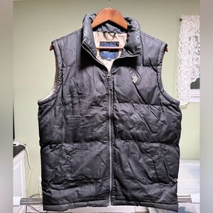 US Polo Association Men's Dark Gray Puffer Vest